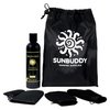 Tan Physics Self Tanner & Sunbuddy Deluxe Bundle (6pcs)–Face & Body Tanner Mitts, Exfoliation Glove, Application Mitt, Storage Bag & 8oz True Color Sunless Tanning Lotion-self tanning mitt applicator