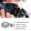 SH60/72 Replacement Head Blades Series 6000 Compatible with Philips Norelco 6000 Replacement Blades,for Series 6000 Electric Shaver Razors S6880/81,S6850/85,S6810/82,With Cleaning Brush