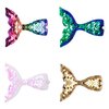 Yitoiie Sparkling Mermaid Sequin Hair Clip Girls Eye Catching Hair Accessory Alligator Clip (4)