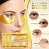 GLANZO eye mask, collagen skin care products, eye patches for puffy eyes, eye masks for dark circles and puffiness, and 24k gold under eye patches (30 pairs)