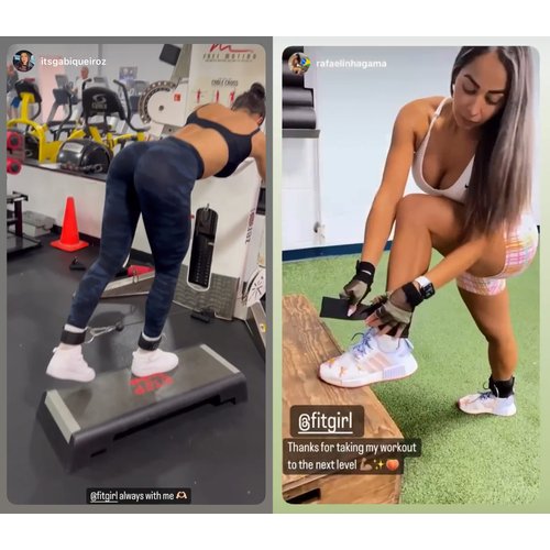 FITGIRL - Ankle Strap for Cable Machines and Resistance Bands, Work Out Cuff Attachment for Home & Gym, Glute Workouts - Kickbacks, Leg Extensions, Hip Abductors, For Women Only (Black, Pair)