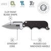 SOG Instinct Mini Small Fixed Blade Knife- 8.75 Inch x 1 Inch x 4 Inch Full Tang Adjustable Clip Belt or Boot Knife with Tactical Knife Sheath and Neck Knife Lanyard (NB1002-CP)