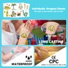 EMOME 204 Sheets Glow Individually Wrapped Temporary Tattoos for Kids, Hawaiian Luau Tropical Pool Beach Party Favors Supplies for Girls Boys, Waterproof Kids Tattoos and Fake Tattoo Stickers