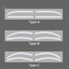 6 Pairs Eyebrow Tattoo Auxiliary Stickers Disposable Adhesive Eyebrow Template Sticker Women Disposable Adhesive Eyebrow Template Sticker (6 Pairs Sticker+1 Black Brow Pencil)