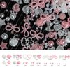 ShynyShy Nail Charms for Nails Design, Bow Nail Charms, 1200PCS 3D Multi Shapes Pearl Nail Jewels for Nail Art, Kawaii/Cute Nail Charms for Aacrylic Nails, Heart Star Butterfly for Craft (MIX)