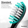 AquaSonic Standard Replacement Brush Heads | for Normal & Sensitive Teeth | Compatible with Many AquaSonic Toothbrush Handles (2 Pack Black)
