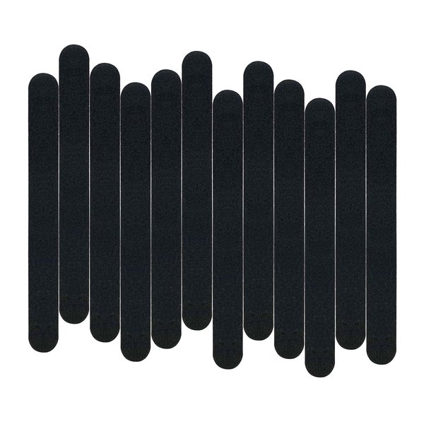 12 Pack Nail File, 100/180 Grit Professional Emery Boards Nail File Pack, Nail File for Acrylic Nails and Natural Nails, Black