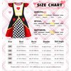 Sukyfecde The Red Queen Costume Girls Princess Dress up Kids Birthday Party Dress Halloween Cosplay Outfits 3t Red