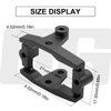 OGRC Aluminum Alloy RC Servo Bracket Servo Mount for Traxxas 1/18 TRX4M RC Crawler Car Upgrade Parts (Black)