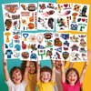 10-Pack Football-Themed Temporary Tattoo Stickers – 2.9 x 4.7 Inch Fake Tattoos for Sports Fans, Kids, and Adults – Perfect for Game Day, Tailgates, and Parties