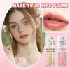 QIUFSSE 2 PCS Hydrating Clear Lip Oil Jelly Honey Lip Gloss Korean Big Brush Lip Oil Gloss Long-lasting Nourishing Lip Oils Plumping Lip Gloss Fresh Texture Clear Lip Gloss Lip Makeup