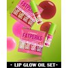 LYSdefeu 4 Colors Lip Oil Lip Glaze,Hydrating Tinted Plumping Lip Gloss,Clear Pink Shiny Glow Reviver Lip Care Oil,Longlasting Non-sticky Transparent Lip Oil,Christmas Makeup Gift Kit for Women-SetA