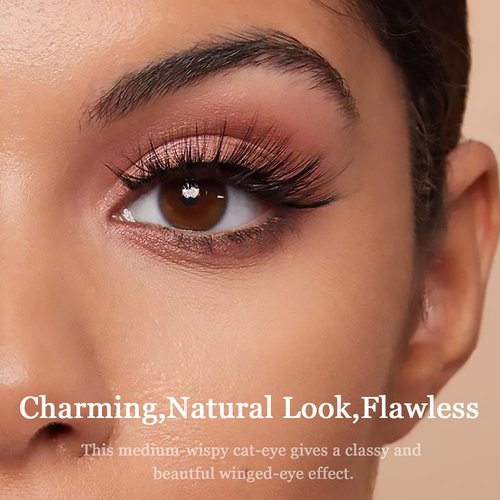 7C SevenCrown 3D Magnetic Eyelashes and Eyeliner Kit - 10 Pairs of Long-Lasting Reusable Magnetic Lashes - Natural Look, Easy Application with Upgraded 4 Tube Waterproof Magnetic Liner -Cruelty Free