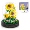 libergarden Mini Sunflower Building Blocks, Flower Bouquet Building Kit, Artificial Flower Collection, Valentine's Day for Women, 545 Pieces