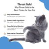 Pet Wellbeing Throat Gold for Cats - Vet-Formulated - Soothes Throat Discomfort and Occasional Cough, Supports Upper Respiratory Tract - Natural Herbal Supplement 2 oz (59 ml)