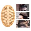 Wooden Massage Comb, Oval Wood Bristle Hair Brush Without Handle Mini Wood Bristle Hair Brush Brush Wooden Scalp Massager Hair Comb for All Hair Types Improve, Prevent