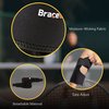 BraceUP Elbow brace for Tendonitis and Tennis Elbow - Tennis Elbow brace for Men and Women, Tendonitis Elbow Strap, Forearm Brace, Arm Brace, Tennis Elbow Relief, Golfers Elbow Brace (Black)