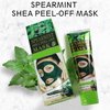 AICHUN BEAUTY Peel-Off Facial Mask Deep Cleansing Oil & Dirt Pores Face Skin Recover Vitamin A & E 120ml/4.05fl.oz (SPEARMINT SHEA PEEL-OFF MASK)