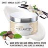 Natural Elephant Body Butter with Shea Butter, Dead Sea Minerals & Vitamin E - Luxurious Moisturizer, Hydrating Cream, Cruelty-Free, Paraben-Free, 9 oz (Vanilla)