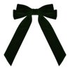 Green Velvet Hair Bows for Girls Ribbon Bow Hair Clips Dark Green Bowknot Hair Barrettes for Toddlers Alligator Hair Ribbons Clips Hairpins Cute Christmas Hair Accessories for Little Girls