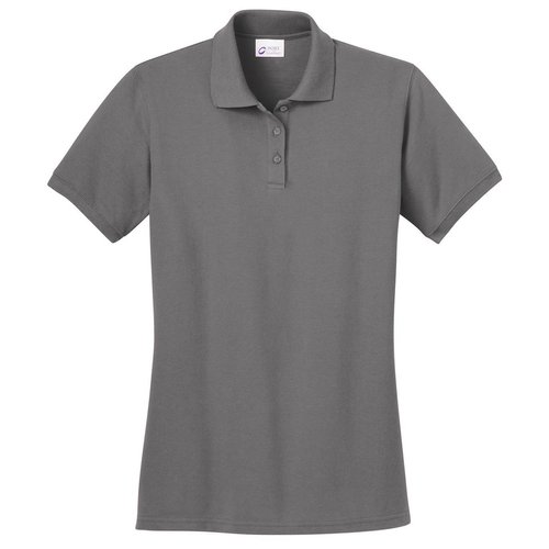 Port & Company Women's Ring Spun Pique Polo S Medium Grey