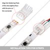 20 Pieces 3 Pin LED Light Connectors Strip to Wire Quick Connector LED Extension 3 Pin LED Strip Connector 10 mm Terminal Strip Connectors Clear Track Lighting Connectors for 5050 LED RGB Strip Light