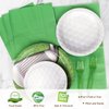 DECORLIFE Golf Party Supplies Serves 24, 9" and 7" Paper Plates, Napkins, Forks Included, for Golf Birthday Decoration