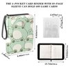 SDMKA Cute Frog Pattern Card Binder 4-Pocket, 400 Pockets Trading Cards Holder Games Card Albums Storage Organizer Case for Football, Baseball Cards