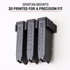Spartan Mounts for Glock 22 23 24 27 35 37 Magazine | Pistol Mag Wall Display Storage Organization System | Unique Low Profile Design | Gun Safe Wall Garage | Gun Room Mounting Solution