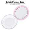 Beaupretty Loose Powder Containers with Puff 2PCS Powder Compact Container, Plastic Empty Makeup Loose Powder Case with Puff and Elasticated Net Sifter Cosmetic Travel Container