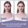 Neck Lift Tapes, Neck Wrinkle Tapes Strong Adhesion Neck Lift Bands for Neck Skin Firming and Lifting Anti-Wrinkle (4pcs elastic neck bands, 20pcs replacement tapes)