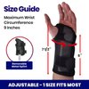 Wrist Brace For Carpal Tunnel Right Hand | Night Wrist Support | Wrist Splint & Hand Brace | Carpal Tunnel Syndrome & Wrist Tendonitis Pain Relief with Forearm Compression | For Men & Women (RIGHT)
