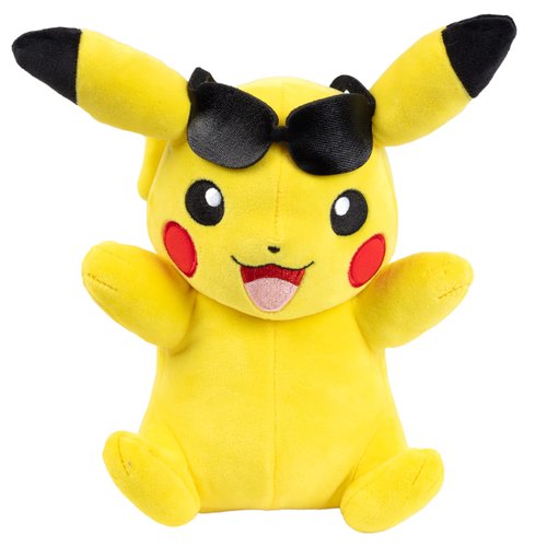 Pokémon 8" Pikachu Plush with Sunglasses Accessory - Officially Licensed - Quality Soft Stuffed Animal Toy Figure - Christmas Stocking Stuffer Gift for Kids, Boys, Girls - 2+
