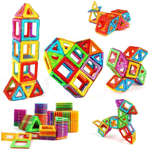 Rock Goldfish Magnetic Blocks Building Toys for Kids, Magnetic Tiles STEM Kit Educational Stacking Blocks Toys for Boys and Girls(X20)