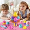 Beach Toys, 2024 14pcs Ice Cream Toys Sand Toys, Toddler Beach Essentials Beach Tool Kit Sand Molds, Travel Sandbox Toys with Mesh Bag for Toddlers Kids Outdoor Play
