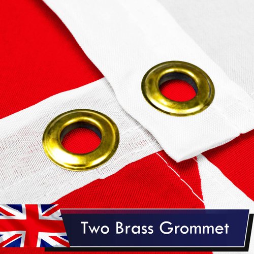 G128 UK United Kingdom Flag | 3x5 Ft | LiteWeave Series Printed 100D Polyester | Country Flag, Vibrant Colors, Brass Grommets