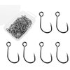 Fishing Lure Single Hook: 50pcs/Box Inline Single Hook for Treble Hook Replacement Size 1
