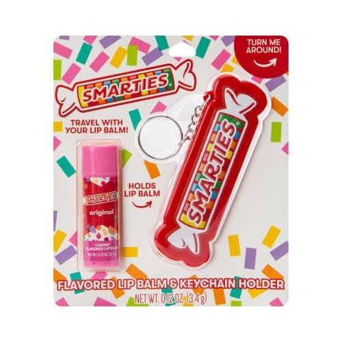 Cherry Flavored Lip Balm & Keychain 0.12 oz (Pack of 1)