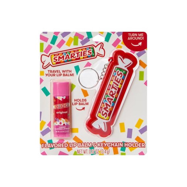 Cherry Flavored Lip Balm & Keychain 0.12 oz (Pack of 1)