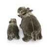 Ice King Bear Mom and Baby Stuffed Animals Set Zoo Wild Animals (Hippo)