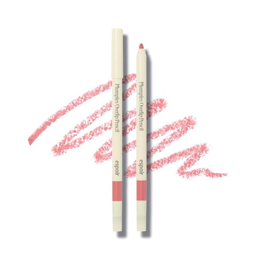 Espoir Plumpies Lip Colloection OverLip Pencil #Rose Volume │Pencil Type Color Lip Liner with Plumping Effects │ Sharpener Included for Define Lip Lines │ Voluminous Lip Makeup with MLBB Color