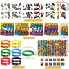 Dirt Bike Party Favor Supplies, Including Gift Bag Tattoo Stickers Badge Slap Bracelets Silicone Wristbands DIY Stickers Keychain, for Motorcycle Theme Party Club Gift Boy Birthday Party Fillers