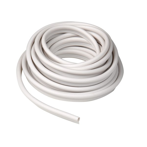 Frost King Tubular Vinyl Gasket Weatherstrip, 1/2" W, 1/4" T, 17' L, White (V18WH)