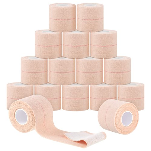 Nuanchu 16 Roll Elastic Adhesive Bandage Tape Self Adherent Cohesive Bandage Wrap Flexible Stretch Elastic Tape for Horses Animals Sports Ankle Knee and Wrist Sprains Strains(2 Inch x 5 Yard)