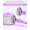 Dr.meter Anti Lost Wrist Link, 2 Pack Toddler Safety Leash with Key Lock, Reflective Child Walking Harness - Dual 8.2ft Length Blue & Purple Kids Leash for Store Mall Airport Theme Park Trip