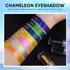 MAKI YIKA Glitter Liquid Eyeshadow, Chameleon Metallic Eyeshadow MultiColor Shifting, Highly Pigmented, Long Lasting With No Creasing Multichrome Holographic Eye Looks (#6 Aurora)