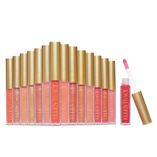 ELLEN TRACY 15-Piece Embossed Lip Gloss Collection and Luxuriously Gorgeous