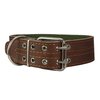 Genuine Leather Dog Collar, Padded, Brown 1.75" Wide. Fits 23"-27" neck size Great Dane Newfoundland