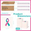 CrateGurus Co. 600 Pcs Thyroid Cancer Awareness Ribbon Temporary Tattoos Stickers Bulk Thyroid Cancer Awareness Month Products Thyroid Cancer Awareness Day Gifts Thyroid Cancer Support for Women
