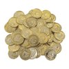 Plastic Gold Treasure Coins (Bulk 144 Coins) Pirate Halloween Costumes, Leprechaun and Novelty Toys